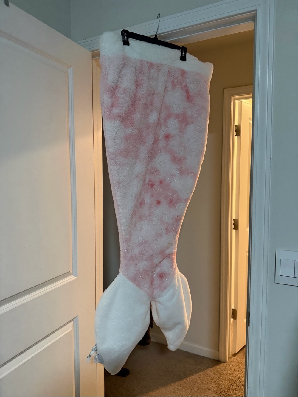 Nicole Miller Home Plush Blanket with Pink Logo and White Tag